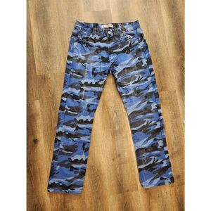 Noiz Y2K Mens camouflage Denim Jeans Multicolor size 34x32* measured